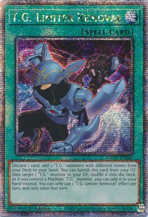 Image of T.G. Limiter Removal (Quarter Century Secret Rare) [AGOV-EN049] Quarter Century Secret Rare