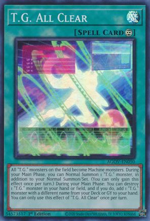 Image of T.G. All Clear [AGOV-EN050] Super Rare