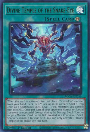 Image of Divine Temple of the Snake-Eye [AGOV-EN056] Ultra Rare