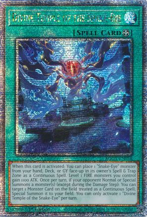 Image of Divine Temple of the Snake-Eye (Quarter Century Secret Rare) [AGOV-EN056] Quarter Century Secret Rare