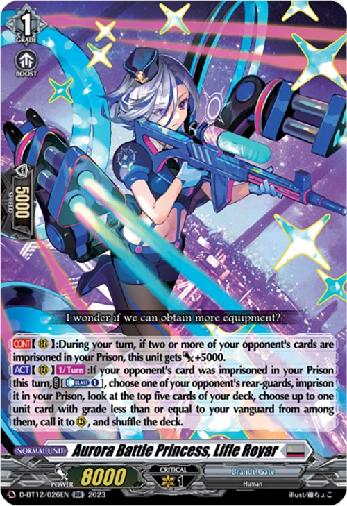 Image of Aurora Battle Princess, Lifle Royar (D-BT12/026EN) [Evenfall Onslaught]