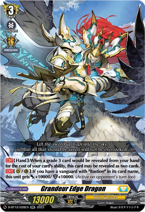 Image of Grandeur Edge Dragon (D-BT12/028EN) [Evenfall Onslaught]