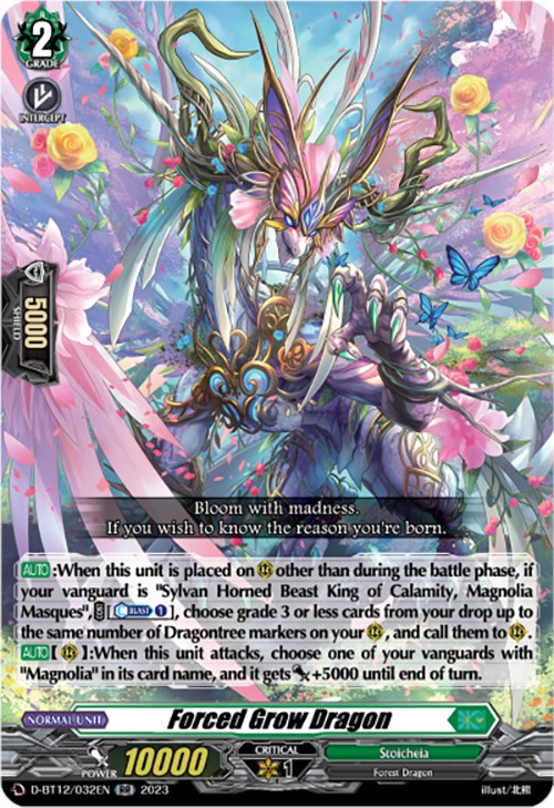 Image of Forced Grow Dragon (D-BT12/032EN) [Evenfall Onslaught]