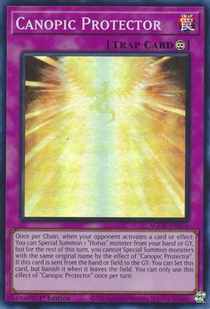 Image of Canopic Protector [AGOV-EN076] Super Rare