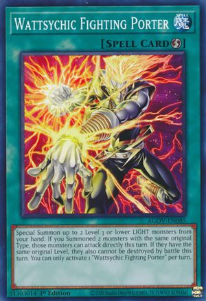 Image of Wattsychic Fighting Porter [AGOV-EN085] Common