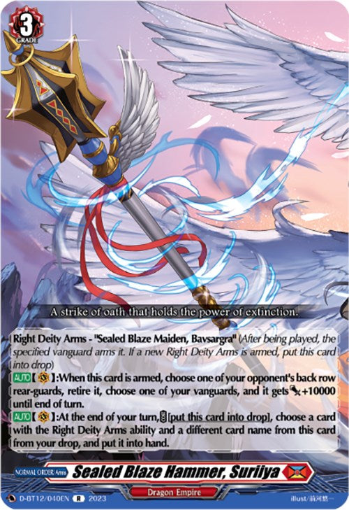 Image of Sealed Blaze Hammer, Suriiya (D-BT12/040EN) [Evenfall Onslaught]