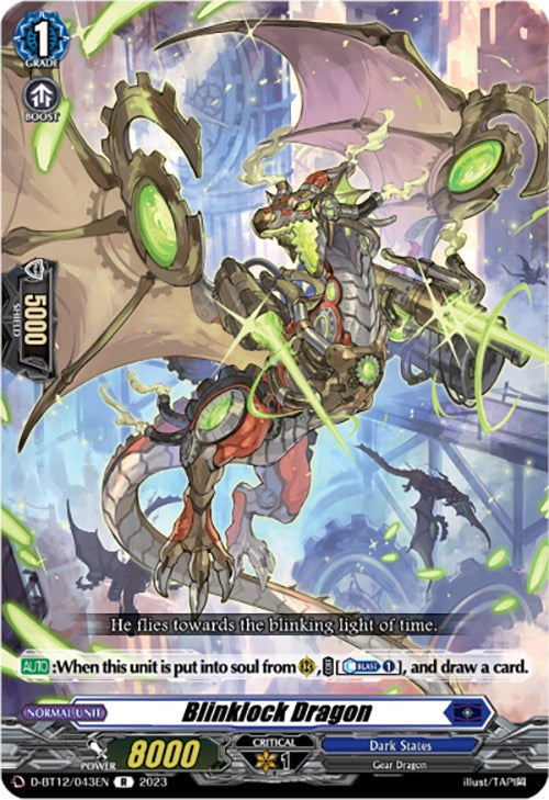 Image of Blinklock Dragon (D-BT12/043EN) [Evenfall Onslaught]