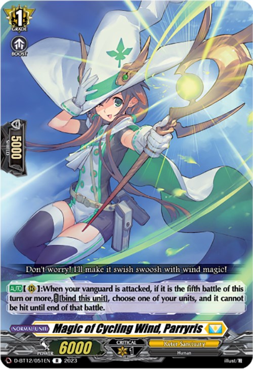Image of Magic of Cycling Wind, Parryris (D-BT12/051EN) [Evenfall Onslaught]