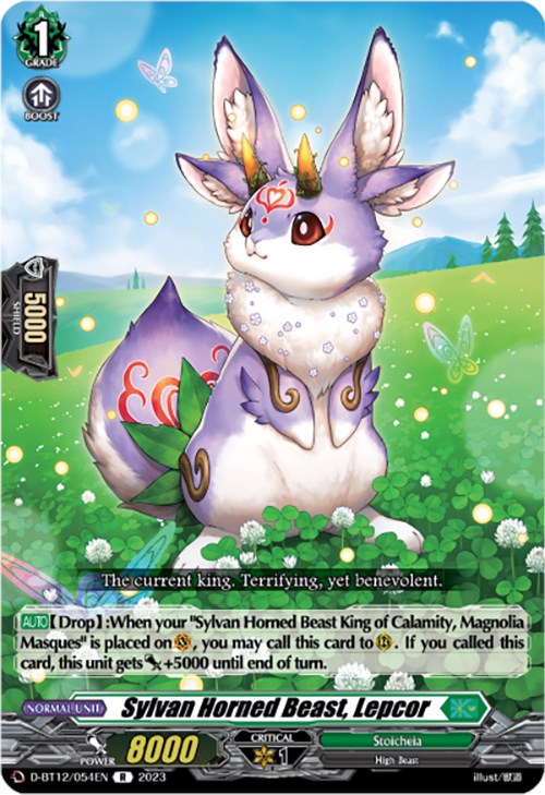 Image of Sylvan Horned Beast, Lepcor (D-BT12/054EN) [Evenfall Onslaught]