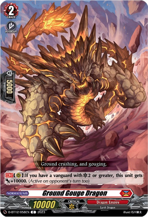 Image of Ground Gouge Dragon (D-BT12/058EN) [Evenfall Onslaught]