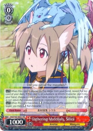 Image of Gathering Materials, Silica (SAO/S47-E051 RR) [Sword Art Online Re: Edit]