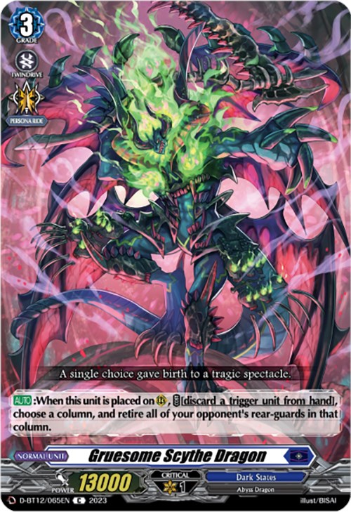 Image of Gruesome Scythe Dragon (D-BT12/065EN) [Evenfall Onslaught]