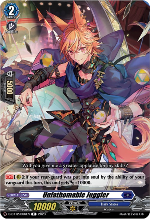 Image of Unfathomable Juggler (D-BT12/066EN) [Evenfall Onslaught]