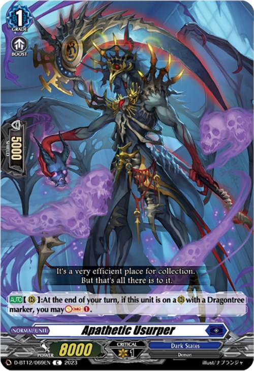 Image of Apathetic Usurper (D-BT12/069EN) [Evenfall Onslaught]