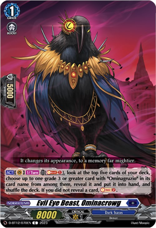 Image of Evil Eye Beast, Ominacrowg (D-BT12/070EN) [Evenfall Onslaught]
