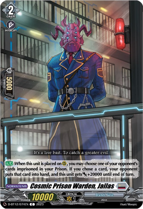 Image of Cosmic Prison Warden, Jailas (D-BT12/074EN) [Evenfall Onslaught]