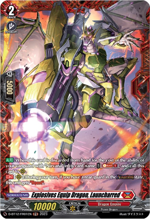 Image of Explosives Equip Dragon, Launcharred (D-BT12/FR01EN) [Evenfall Onslaught]