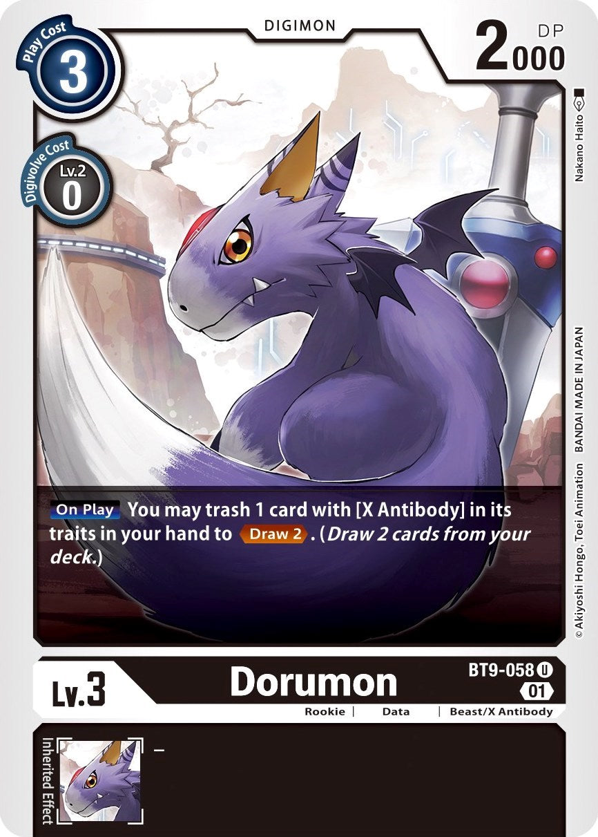 Image of Dorumon [BT9-058] [X Record]