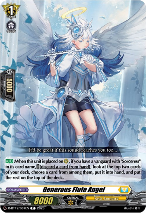 Image of Generous Flute Angel (D-BT12/087EN) [Evenfall Onslaught]