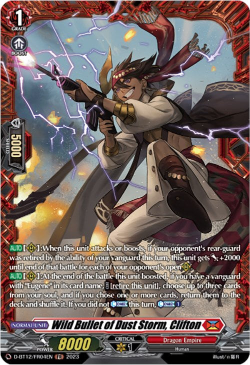 Image of Wild Bullet of Dust Storm, Clifton (D-BT12/FR04EN) [Evenfall Onslaught]