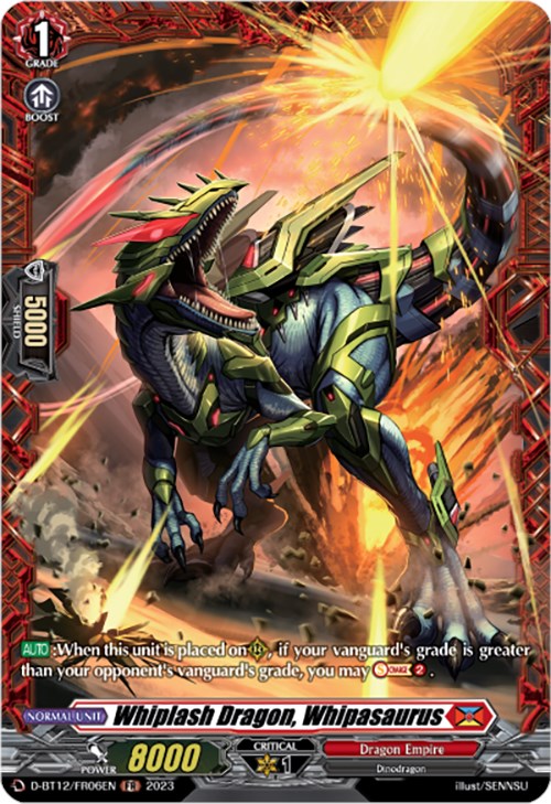 Image of Whiplash Dragon, Whipasaurus (D-BT12/FR06EN) [Evenfall Onslaught]