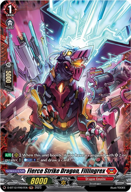 Image of Fierce Strike Dragon, Fillingrex (D-BT12/FR07EN) [Evenfall Onslaught]