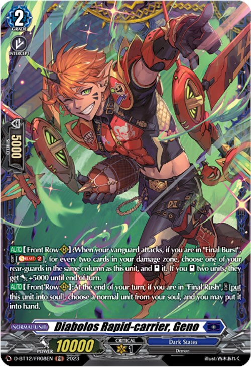 Image of Diabolos Rapid-carrier, Geno (D-BT12/FR08EN) [Evenfall Onslaught]