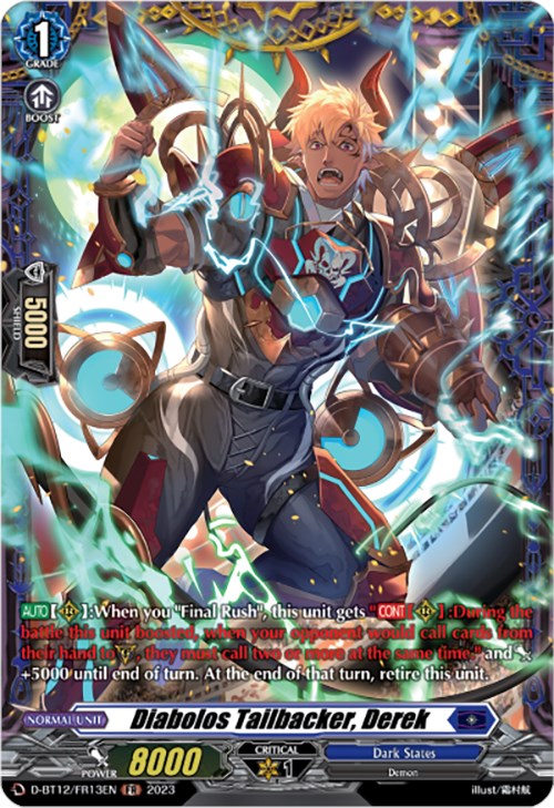 Image of Diabolos Tailbacker, Derek (D-BT12/FR13EN) [Evenfall Onslaught]