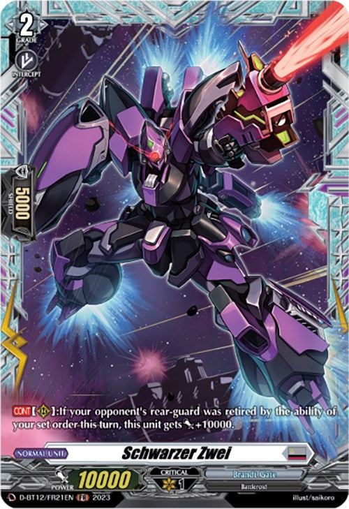 Image of Schwarzer Zwei (D-BT12/FR21EN) [Evenfall Onslaught]