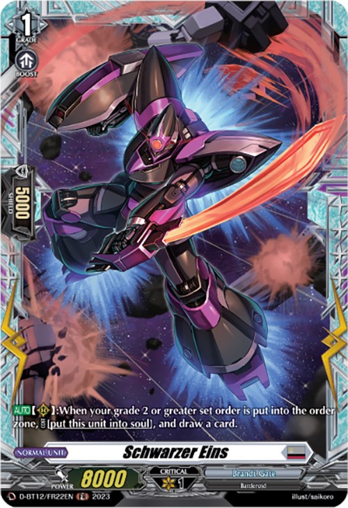 Image of Schwarzer Eins (D-BT12/FR22EN) [Evenfall Onslaught]