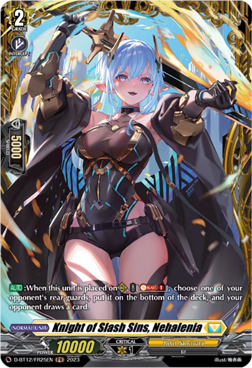 Image of Knight of Slash Sins, Nehalenia (D-BT12/FR25EN) [Evenfall Onslaught]