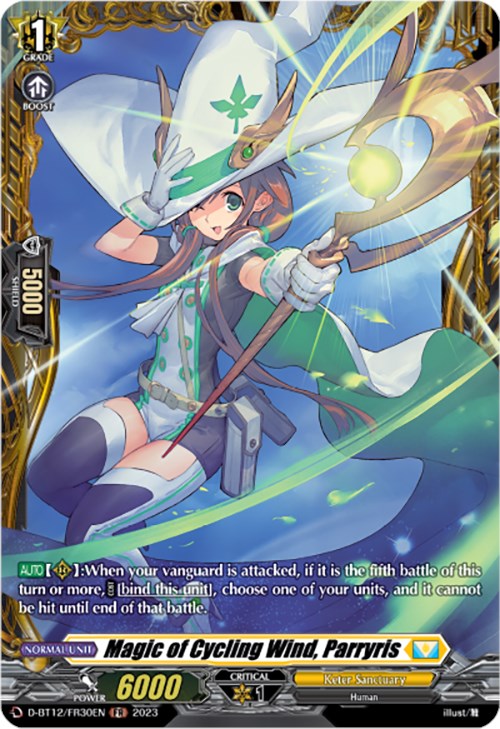 Image of Magic of Cycling Wind, Parryris (D-BT12/FR30EN) [Evenfall Onslaught]