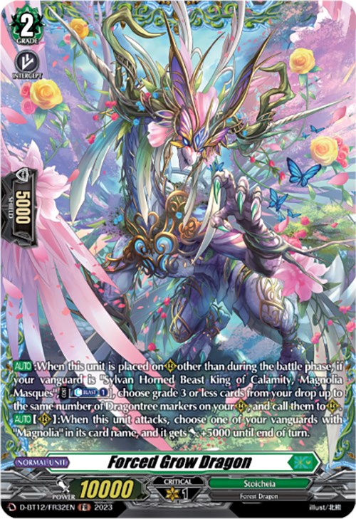 Image of Forced Grow Dragon (D-BT12/FR32EN) [Evenfall Onslaught]