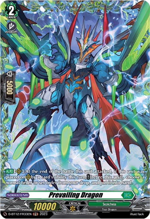 Image of Prevailing Dragon (D-BT12/FR33EN) [Evenfall Onslaught]