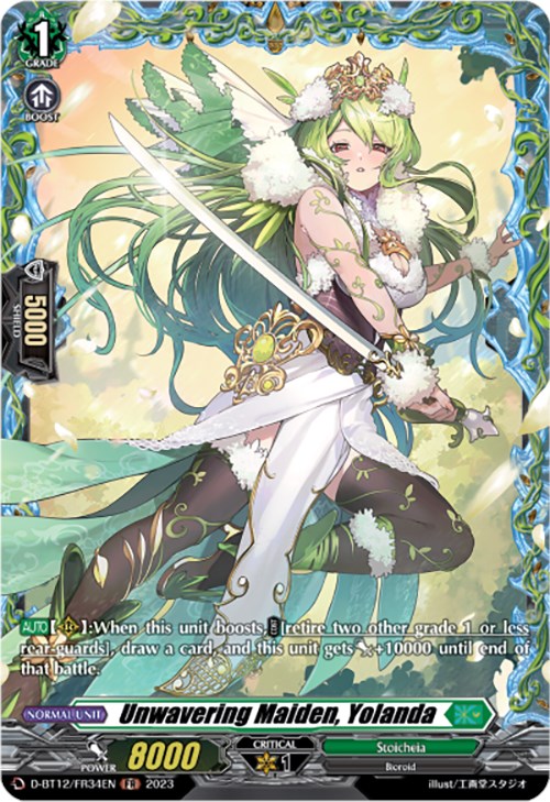 Image of Unwavering Maiden, Yolanda (D-BT12/FR34EN) [Evenfall Onslaught]