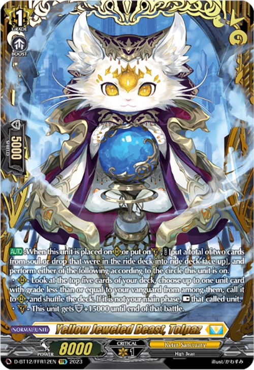 Image of Yellow Jeweled Beast, Tolpaz (D-BT12/FFR12EN) [Evenfall Onslaught]