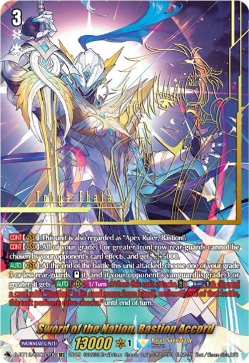 Image of Sword of the Nation, Bastion Accord (D-BT12/SEC04EN) [Evenfall Onslaught]
