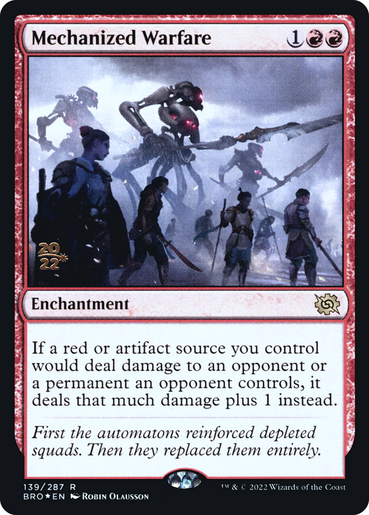 Image of Mechanized Warfare [The Brothers' War Prerelease Promos]