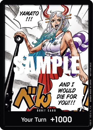 Image of DON!! Card (Yamato) (1st Anniversary DON!! Card Pack) - One Piece Promotion Cards Foil