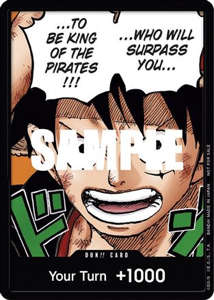 Image of DON!! Card (Monkey.D.Luffy) (1st Anniversary DON!! Card Pack) - One Piece Promotion Cards Foil