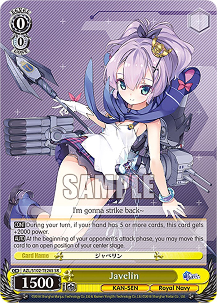 Image of Javelin (AZL/S102-TE26S SR) [Azur Lane]