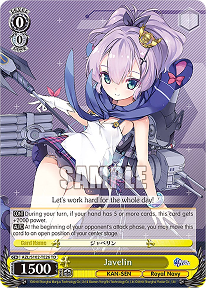 Image of Javelin (AZL/S102-TE26 TD) [Azur Lane]