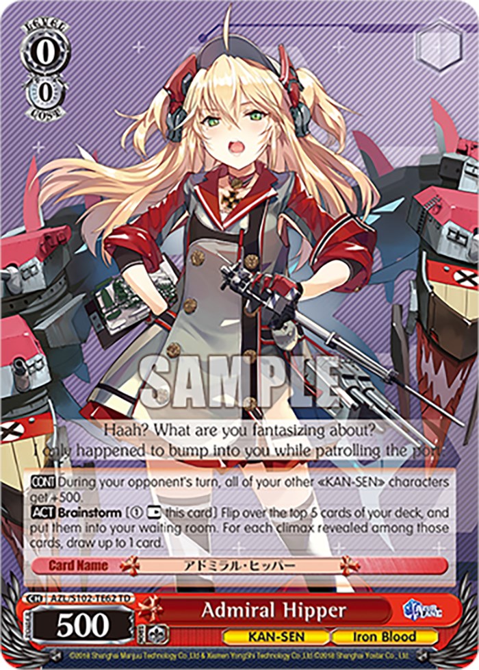 Image of Admiral Hipper (AZL/S102-TE62 TD) [Azur Lane]