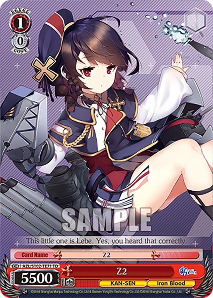 Image of Z2 (AZL/S102-TE71 TD) [Azur Lane]