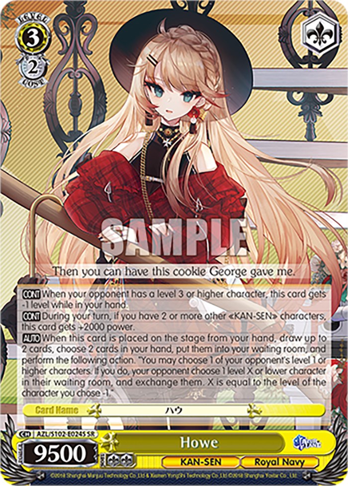 Image of Howe (AZL/S102-E024S SR) [Azur Lane]