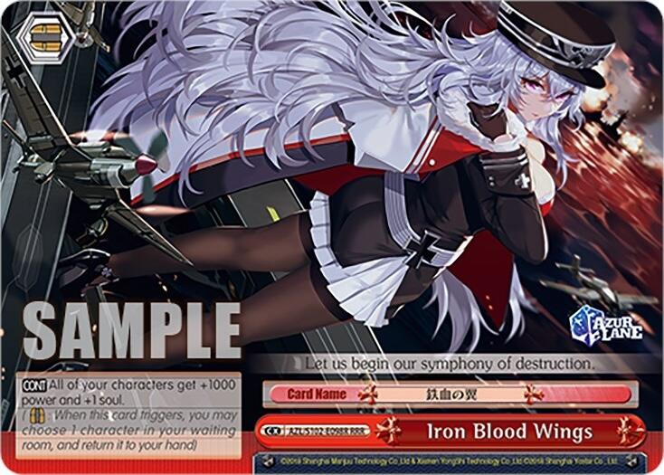 Image of Iron Blood Wings (AZL/S102-E098R RRR) [Azur Lane]