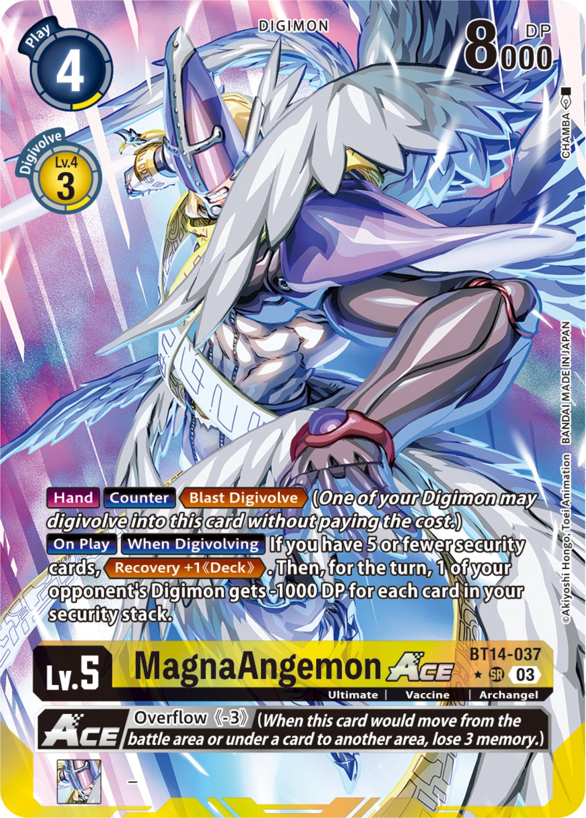 Image of MagnaAngemon Ace [BT14-037] (English Exclusive Alternate Art) [Blast Ace]