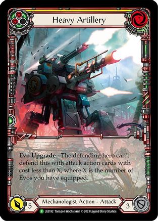 Image of Heavy Artillery (Yellow) [LGS192] (Promo)  Rainbow Foil