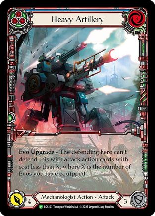 Image of Heavy Artillery (Blue) [LGS193] (Promo)  Rainbow Foil