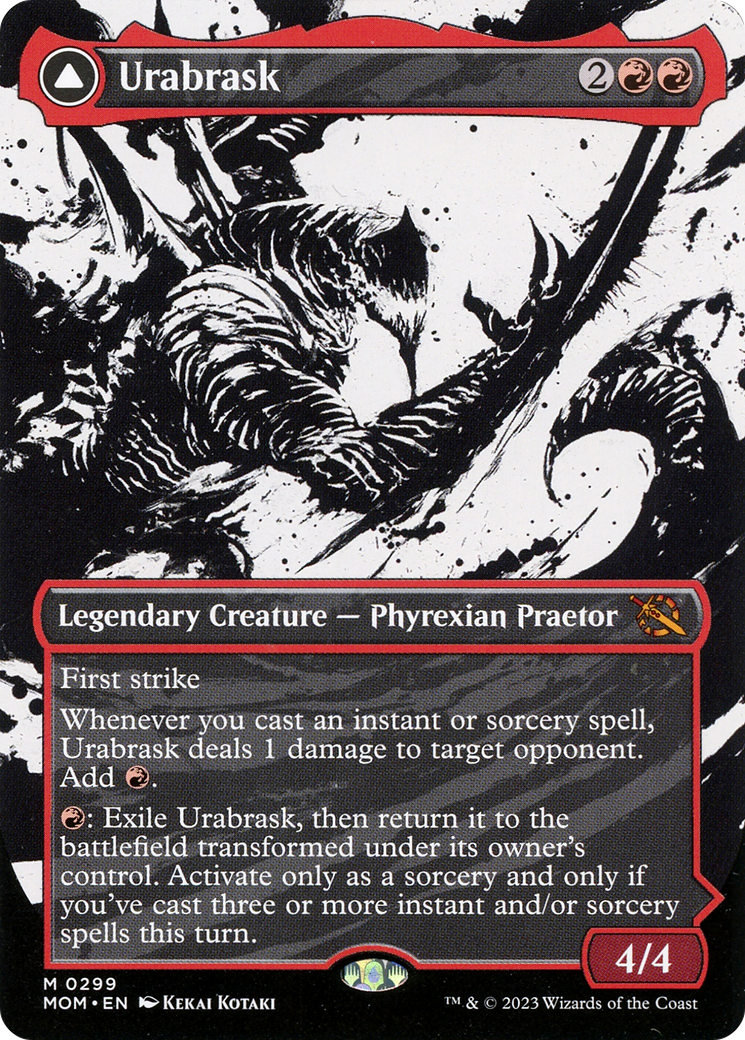 Image of Urabrask // The Great Work (Showcase Planar Booster Fun) [March of the Machine]